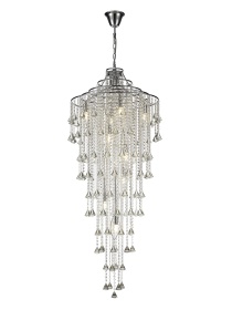 Inina Polished Chrome Crystal Ceiling Lights Diyas Statement Crystal Fittings Inina Polished Chrome Crystal Ceiling Lights Diyas Statement Crystal Fittings